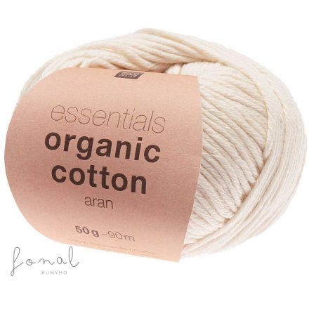 Rico Essentials Organic Cotton aran 100% pamut fonal - 002 Krém