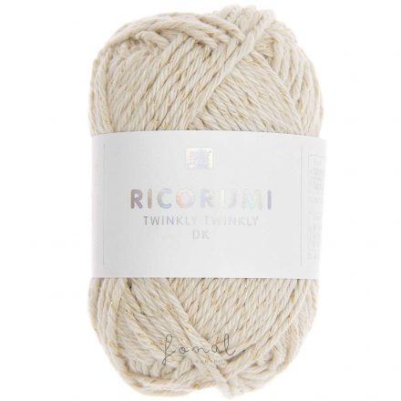 Ricorumi Twinkly Twinkly dk 99% pamut fonal - 003 Bézs