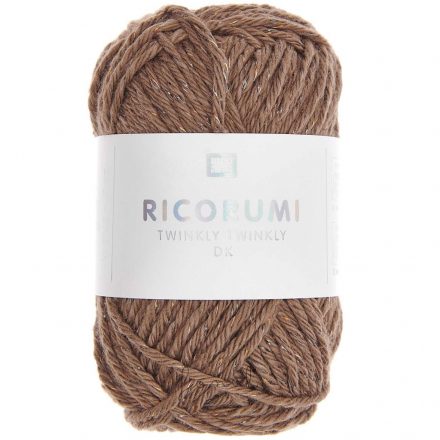 Ricorumi Twinkly Twinkly dk 99% pamut fonal - 015 Barna