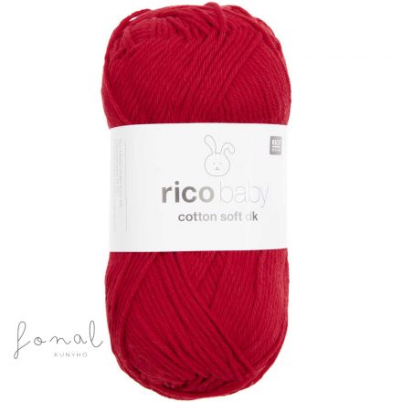 Rico Baby Cotton Soft dk pamut babafonal - 035 Piros