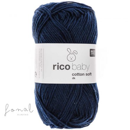 Rico Baby Cotton Soft dk pamut babafonal - 037 Tengerészkék