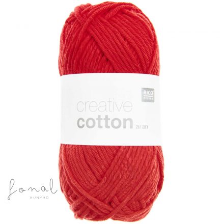 Rico Creative Cotton aran 100% pamut fonal - 05 Piros