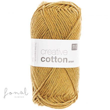 Rico Creative Cotton aran 100% pamut fonal - 26 Sáfrány