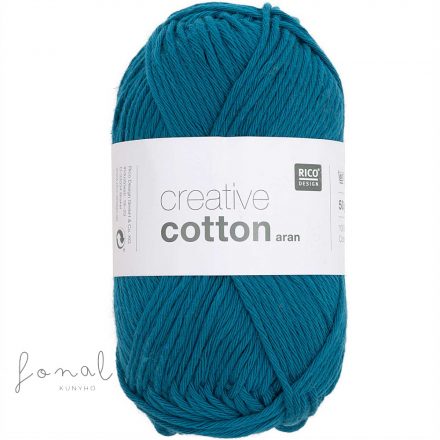 Rico Creative Cotton aran 100% pamut fonal - 82 Óceánkék